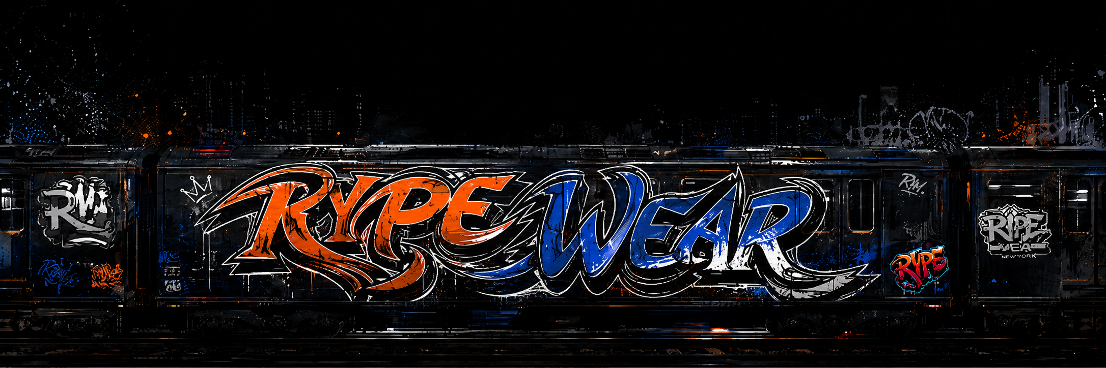 RypeWear graffiti subway train
